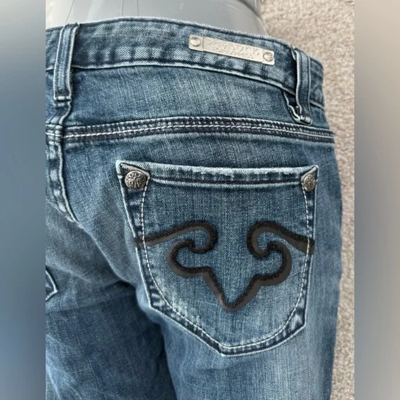 ReRock for Express Low rise Bootcut Jeans 8R - Picture 6 of 11